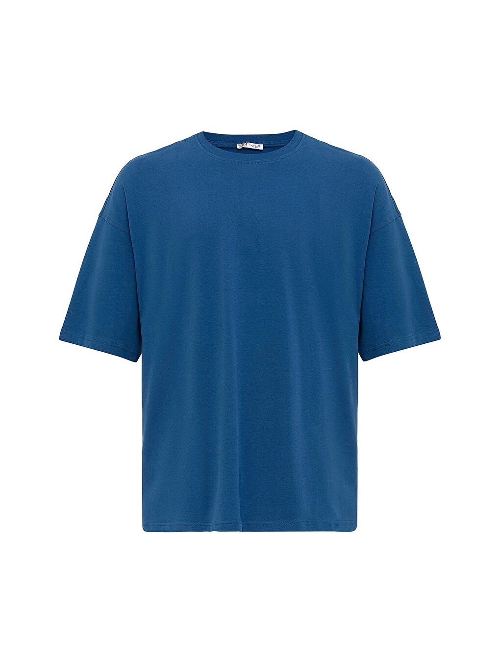 Basıc Oversize Tişört İndigo-1
