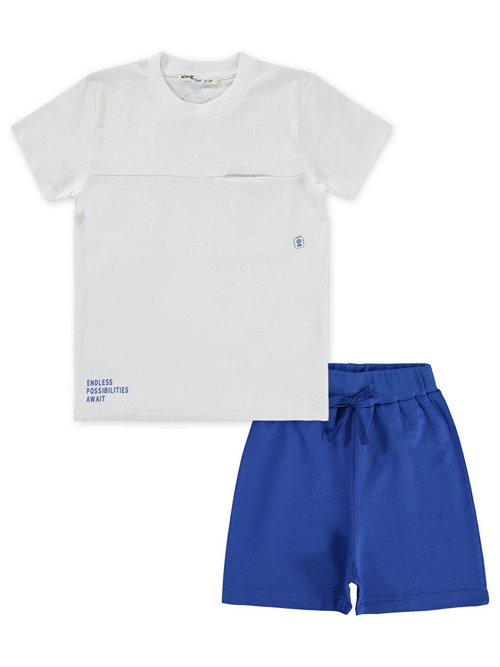 Boys Erkek Çocuk Takım 2-5 Yaş Beyaz