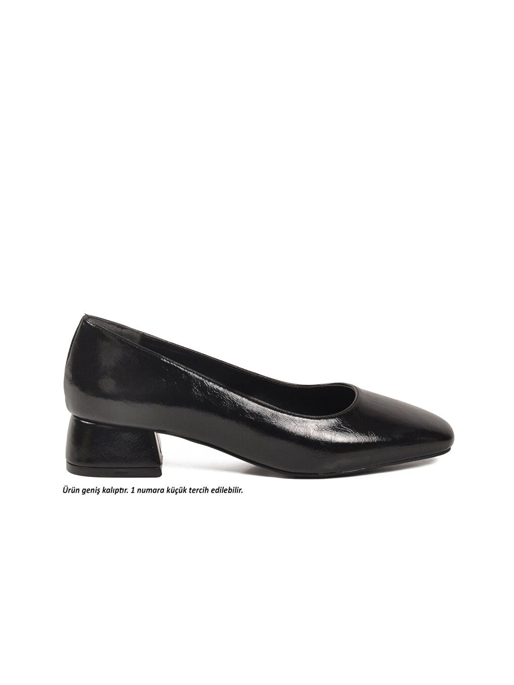 Siyah Geniş Kalıp Kadın Topuklu Abiye Ayakkabı 608421 Z-1