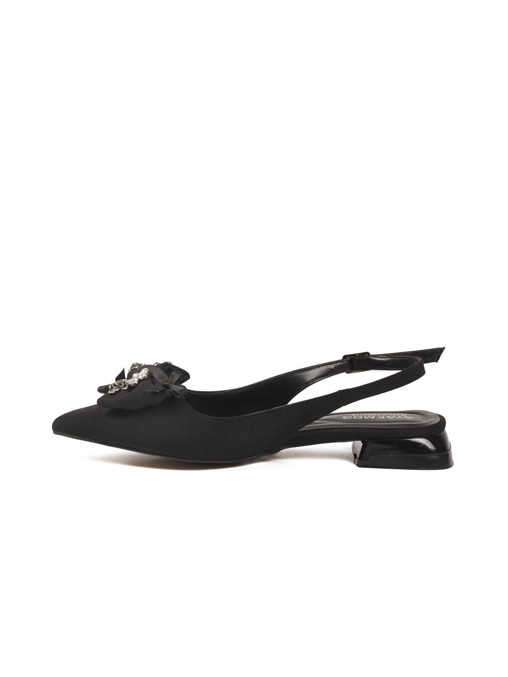 Siyah Dar Kalıp Davet Özel Kadın Abiye Ayakkabı 606058 Z-3