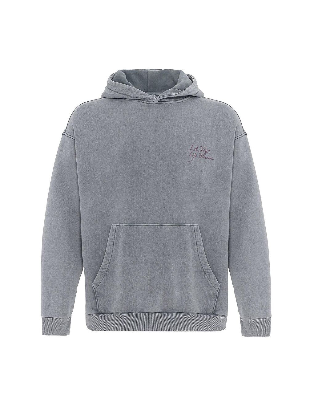 Oversıze Hoodıe Açık Gri-6