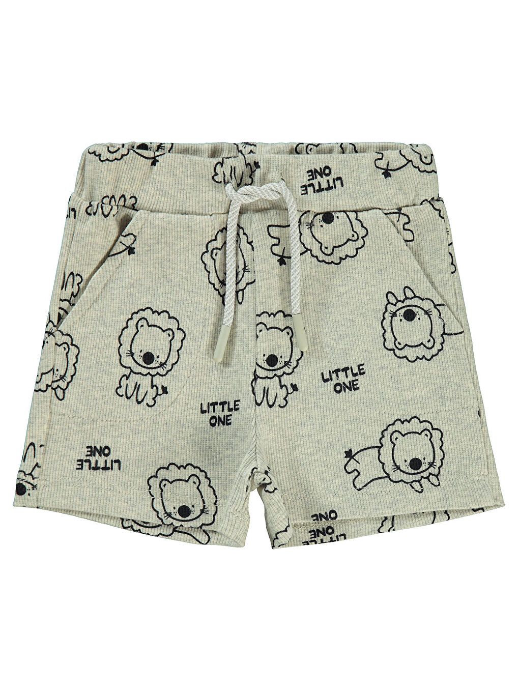 Beyaz Baby Erkek Bebek Şort 6-18 Ay Karmelanj