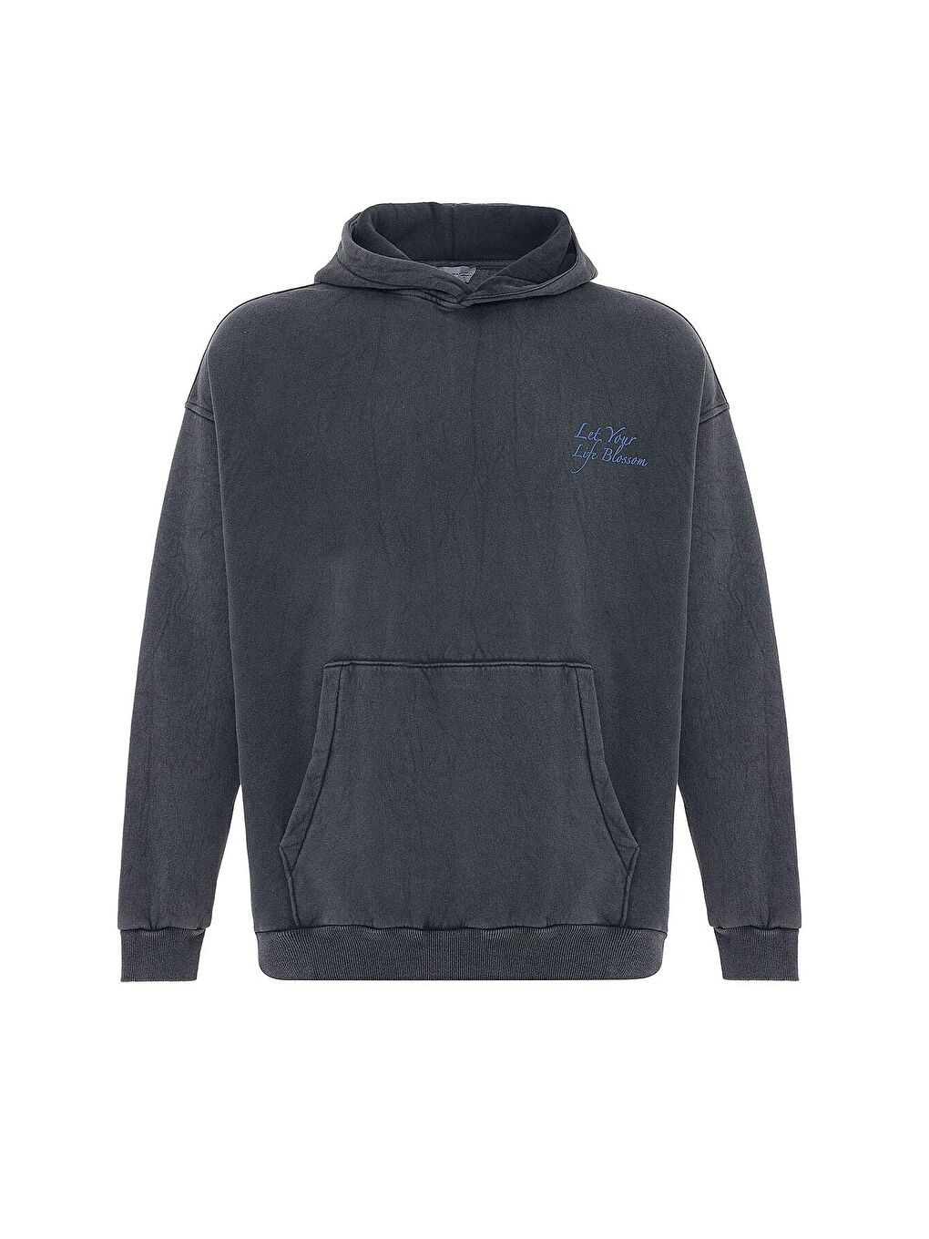 Oversize Kapüşonlu Sweatshirt Hoodıe Siyah-1