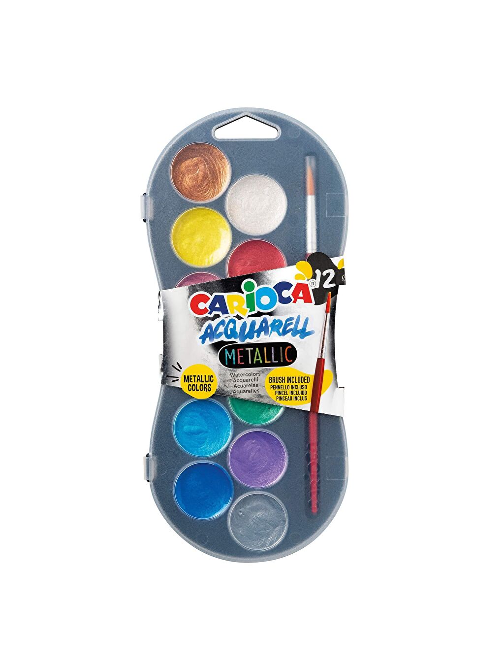 Carioca 12'li Metalik Sulu Boya 30mm