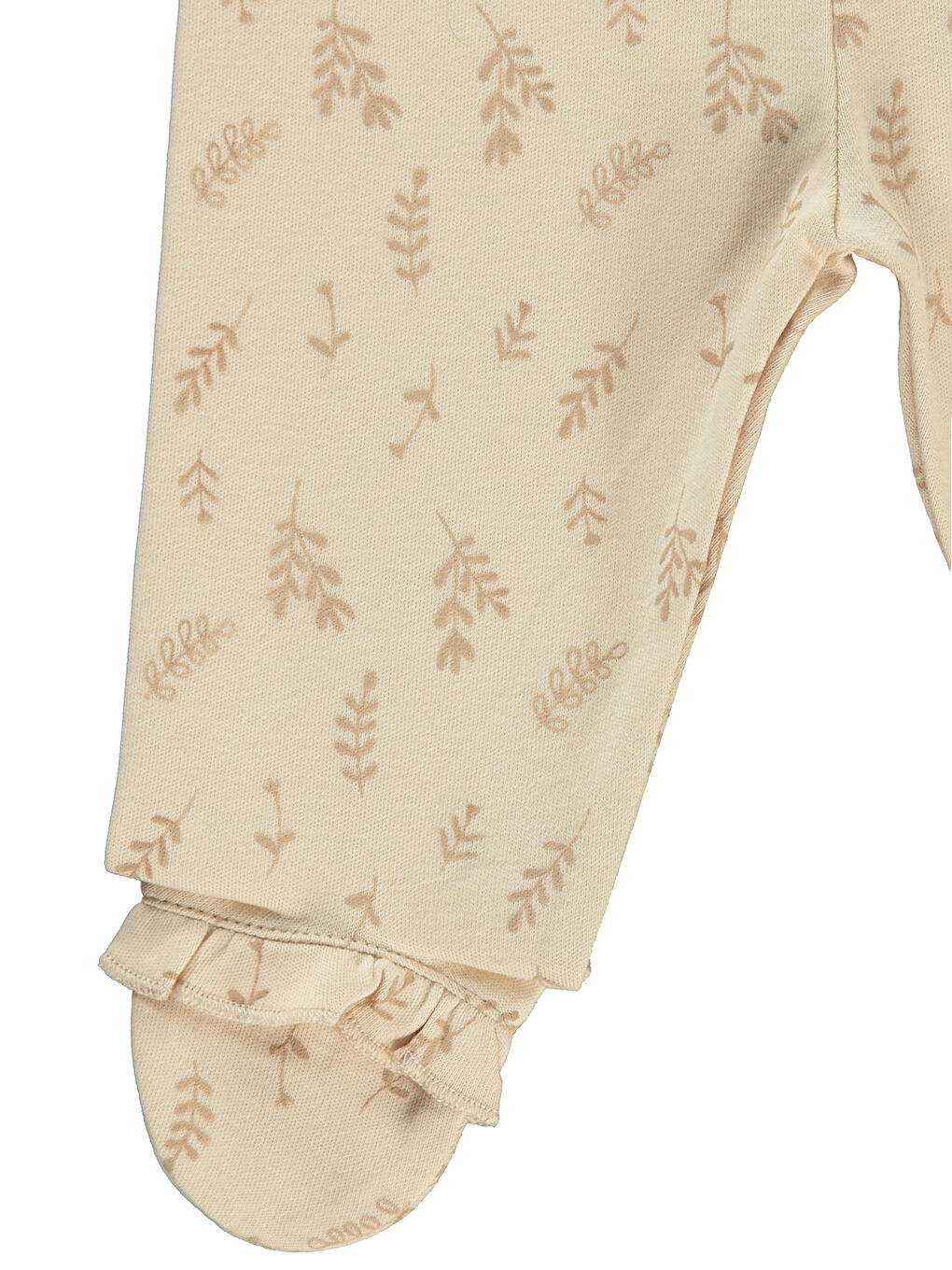 Bej Baby Kız Bebek Pijama Takımı 1-6 Ay FilDişi-1
