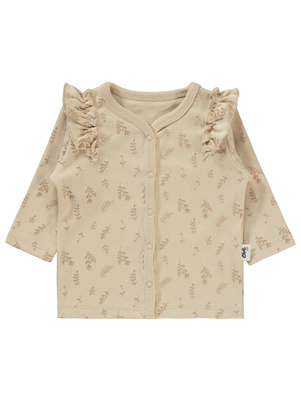 Bej Baby Kız Bebek Pijama Takımı 1-6 Ay FilDişi-3