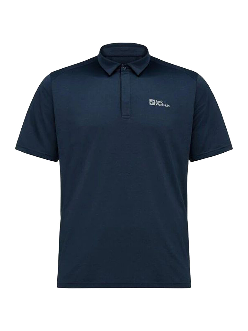 Mavi Polo Yaka Kısa Kollu Tişört-1