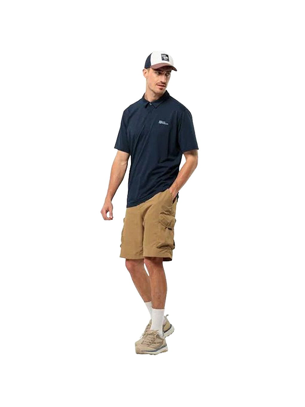 Mavi Polo Yaka Kısa Kollu Tişört-2