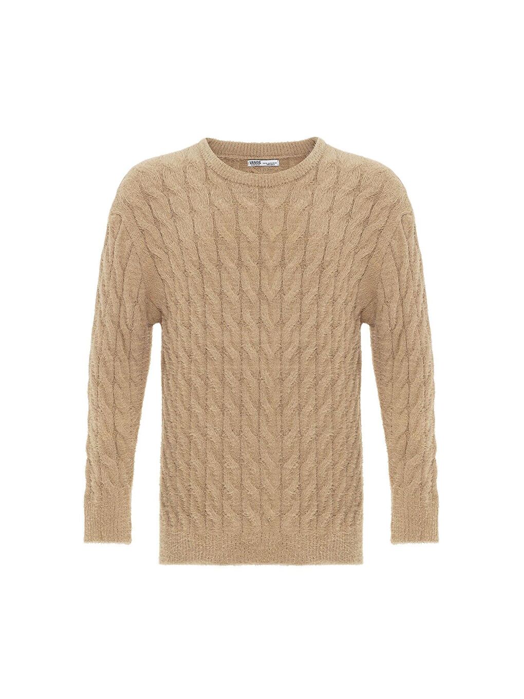 Oversize Triko Kazak Bej-6