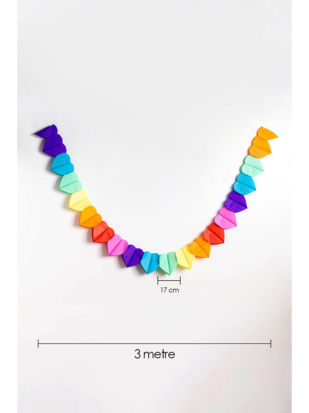 Karışık Çok Renkli Kalp Banner-1