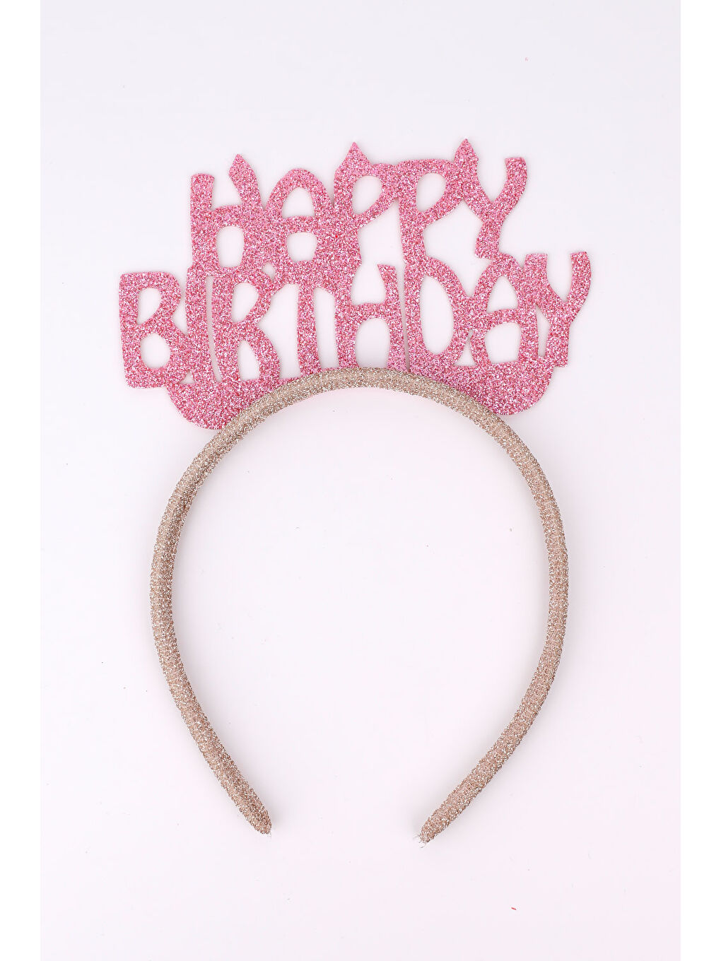 Pembe Simli Eva Happy Birthday Kız Çocuk Taç