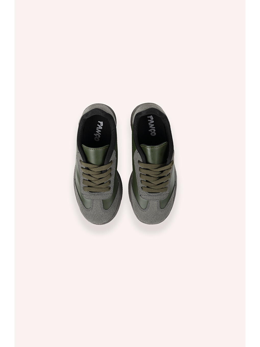 Erkek Çocuk Bağcıklı Haki Sneaker-2