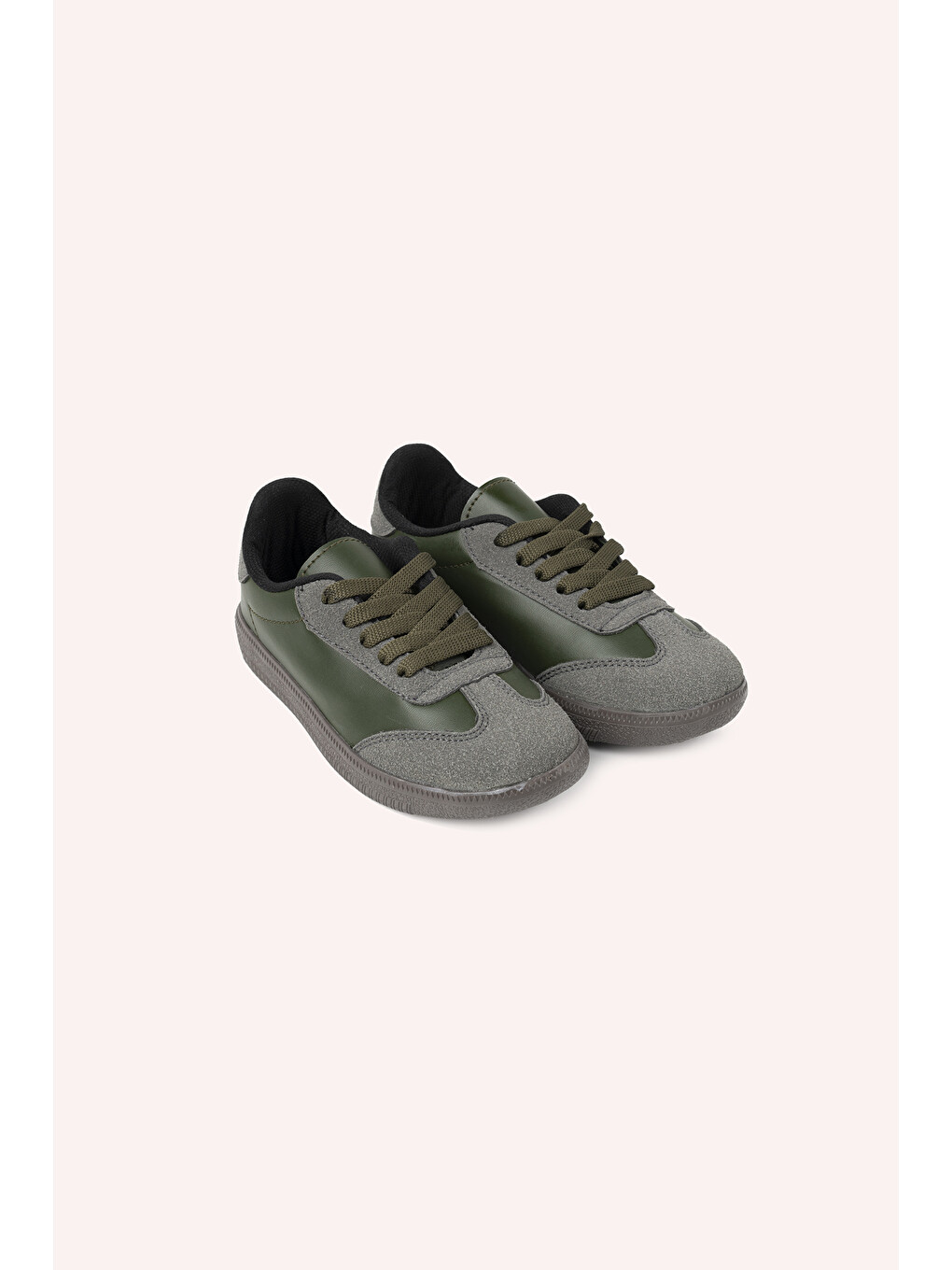 Erkek Çocuk Bağcıklı Haki Sneaker-3