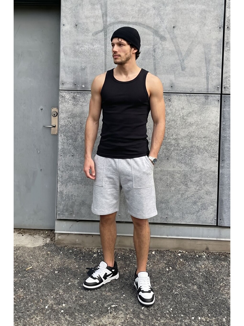 Erkek Tank Top Siyah Atlet
