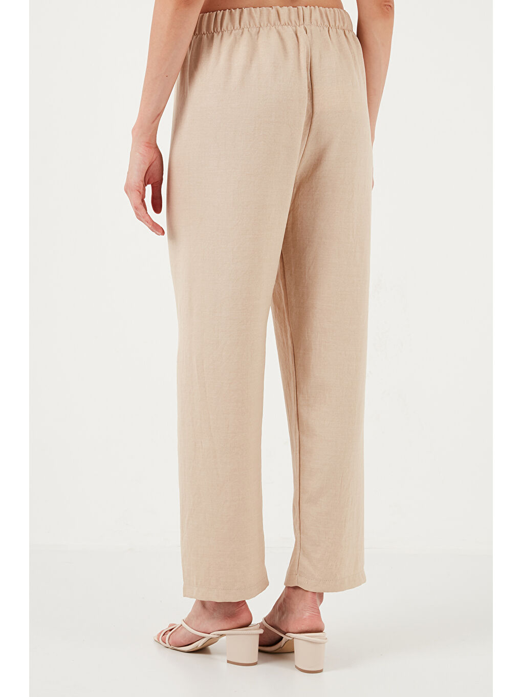 Bej Relaxed Fit Bol Paça Pantolon 5865826-5