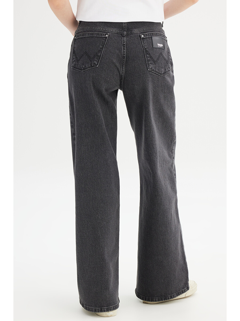 Wide Leg Yüksek Bel Geniş Paça Siyah Esnek Jean Denim Pantolon-4