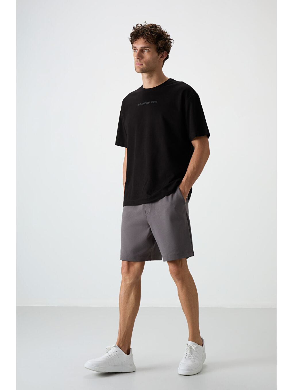 Comfort Fit Basic 3lü Paket Lacivert-Fiesta-Koyu Gri Erkek Şort - 81274-3