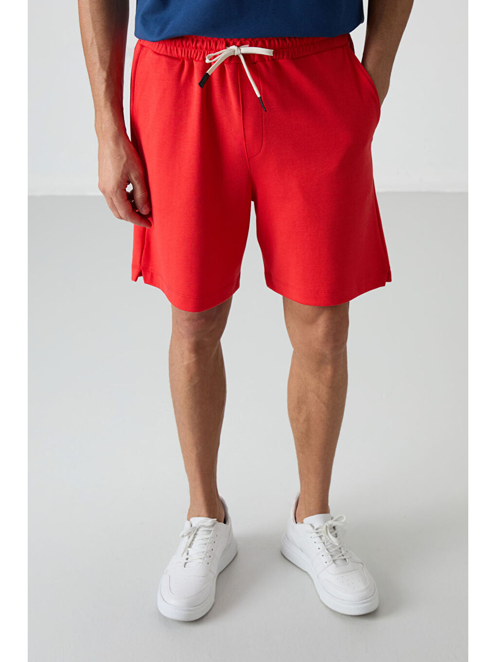 Comfort Fit Basic 3lü Paket Lacivert-Fiesta-Koyu Gri Erkek Şort - 81274-4