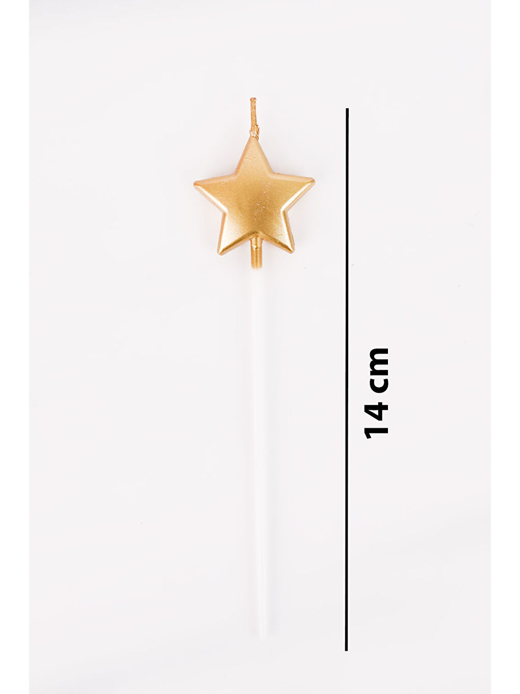 Sarı Altın 4'lü Yıldız Mum-2