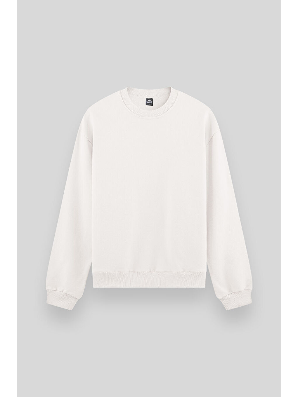 Standart Fit Basic O Yaka 2li Paket Siyah-Ekru Erkek Sweatshirt - 88053-4