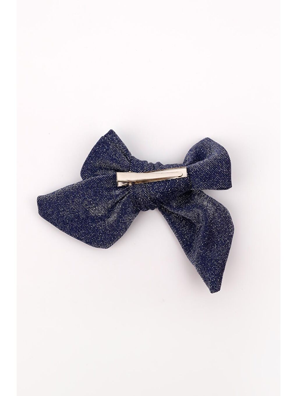 Lacivert Simli Fiyonk Kız Çocuk Klips Toka-1