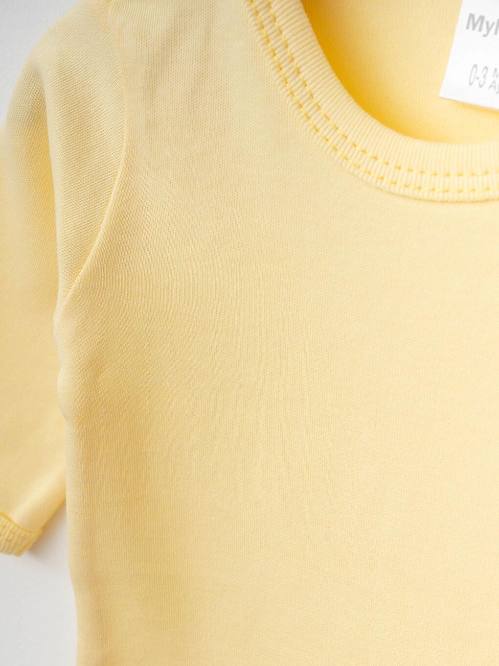 Sarı Karışık Desenli 2'li Uzun Kol Çıtçıtlı Body 9659-2