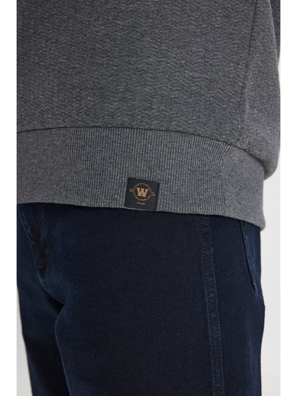 Regular Fit Bisiklet Yaka Antrasit Sweatshirt-5