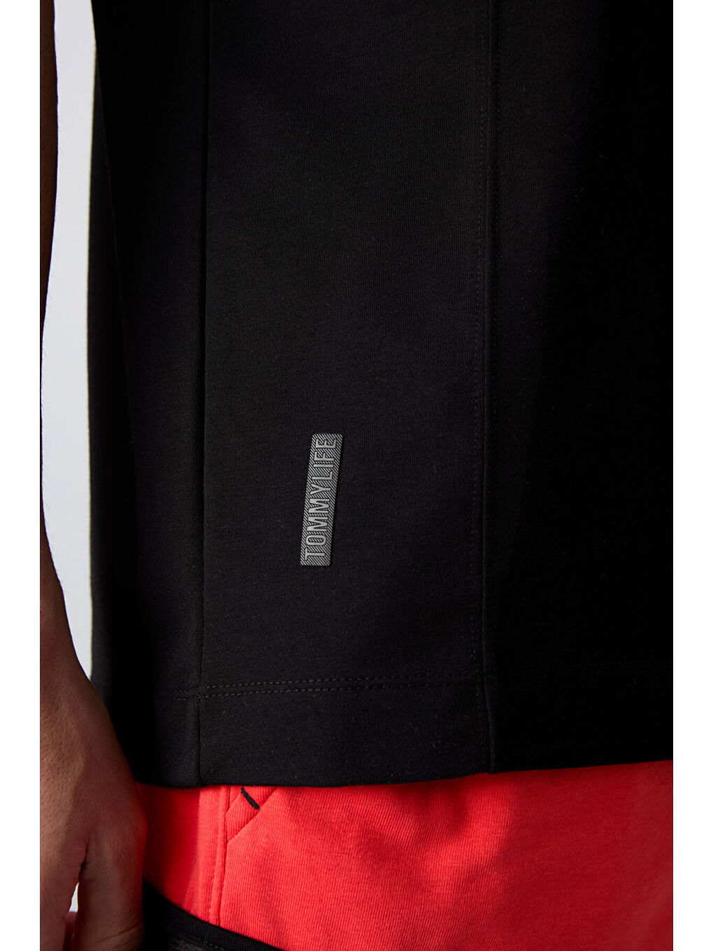 Siyah Pamuklu Kalın Yumuşak Dokulu Oversize Fit Basic Erkek Tişört - 88349-2