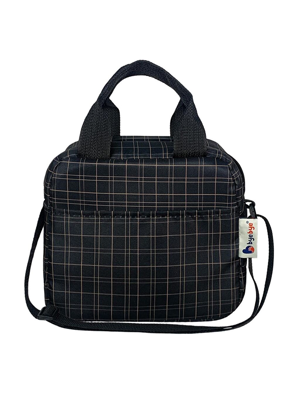 Çanta Bye Bye Lunch Omuz Askılı Beslenme Çantası ve Termos Yemek Taşıma Çantası - Siyah-3