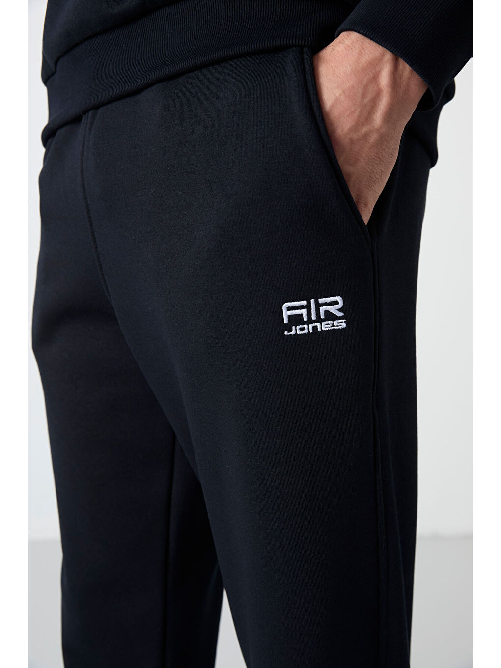 Andy Lacivert Rahat Kalıp Şardonlu Jogger Erkek Eşofman Takım - 85190-2