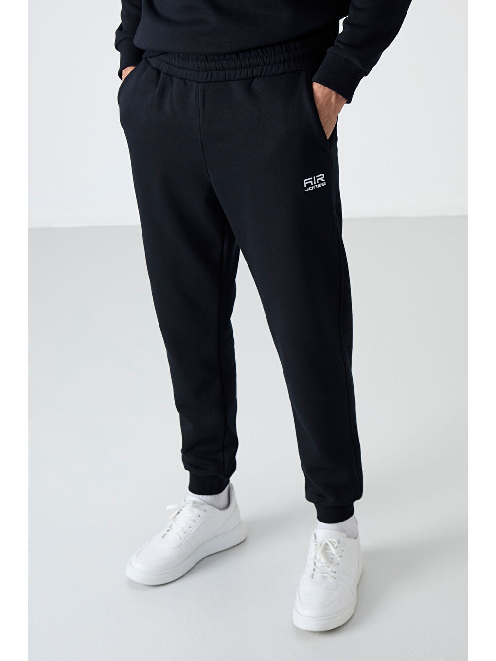 Andy Lacivert Rahat Kalıp Şardonlu Jogger Erkek Eşofman Takım - 85190-4