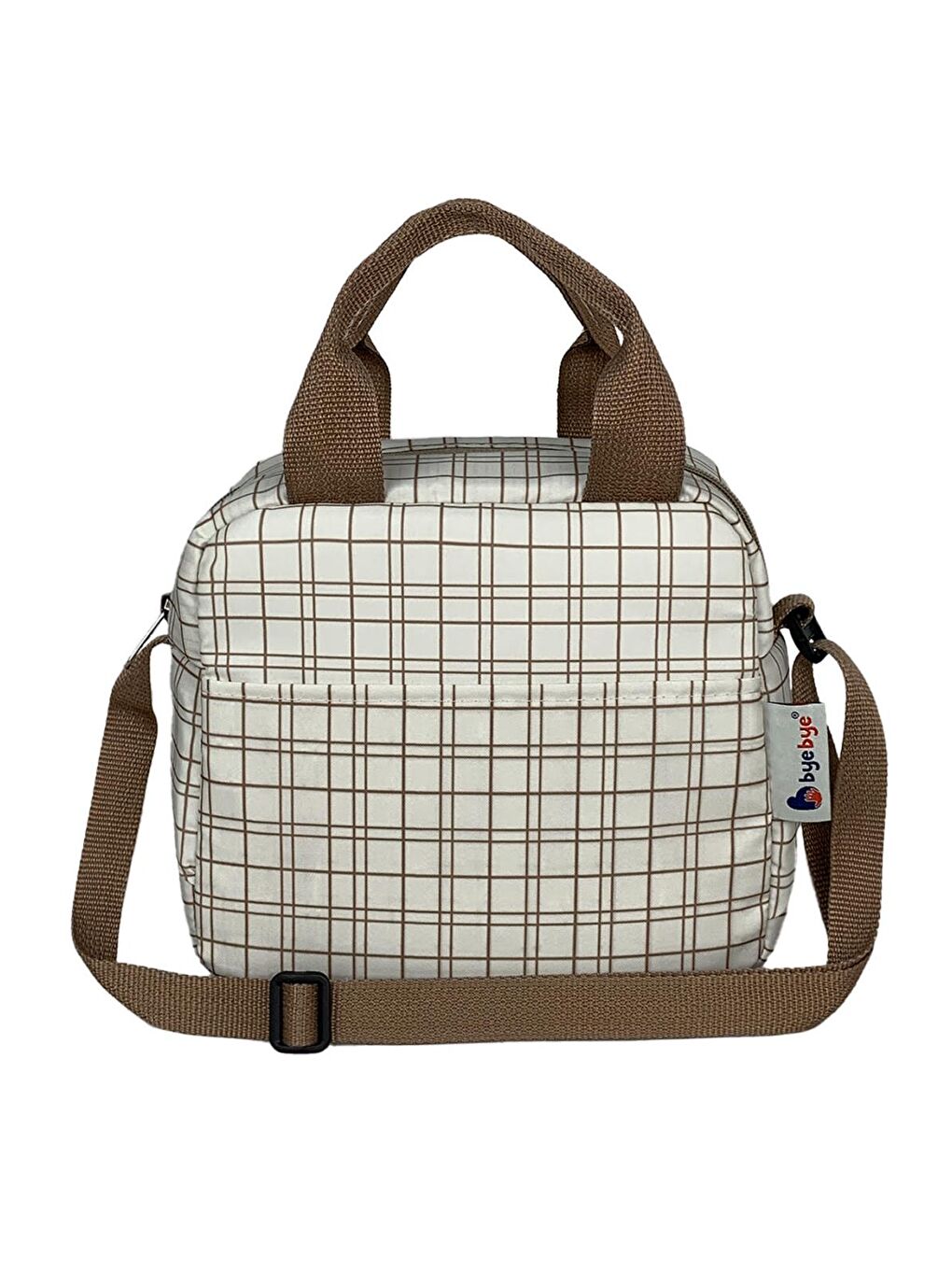 Çanta Bye Bye Lunch Omuz Askılı Beslenme Çantası ve Termos Yemek Taşıma Çantası - Bej-3