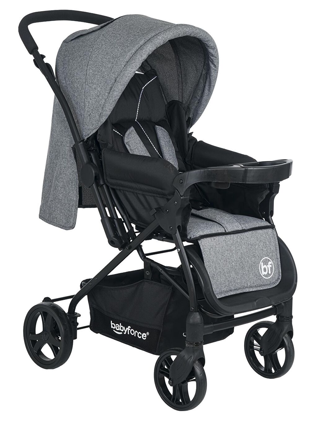 Bella Plus Çift Yönlü Bebek Arabası - Gri Standart