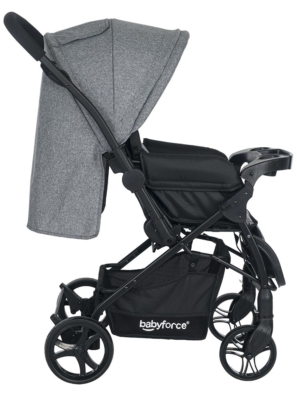 Bella Plus Çift Yönlü Bebek Arabası - Gri Standart-1