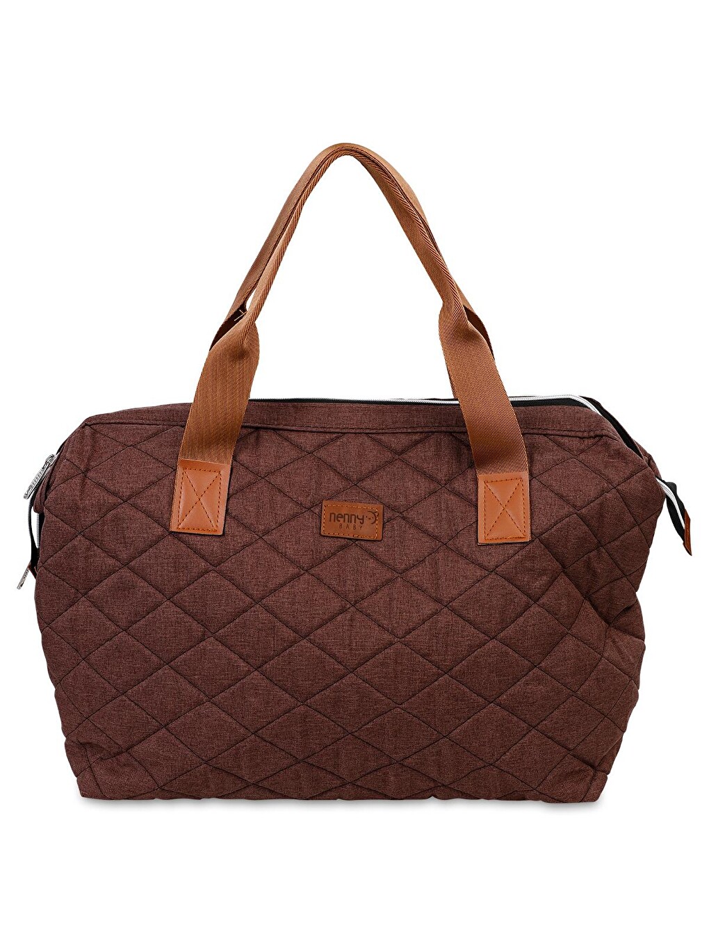 Kapitoneli Mommy Bag Anne Bebek Bakım Çantası - Kahverengi