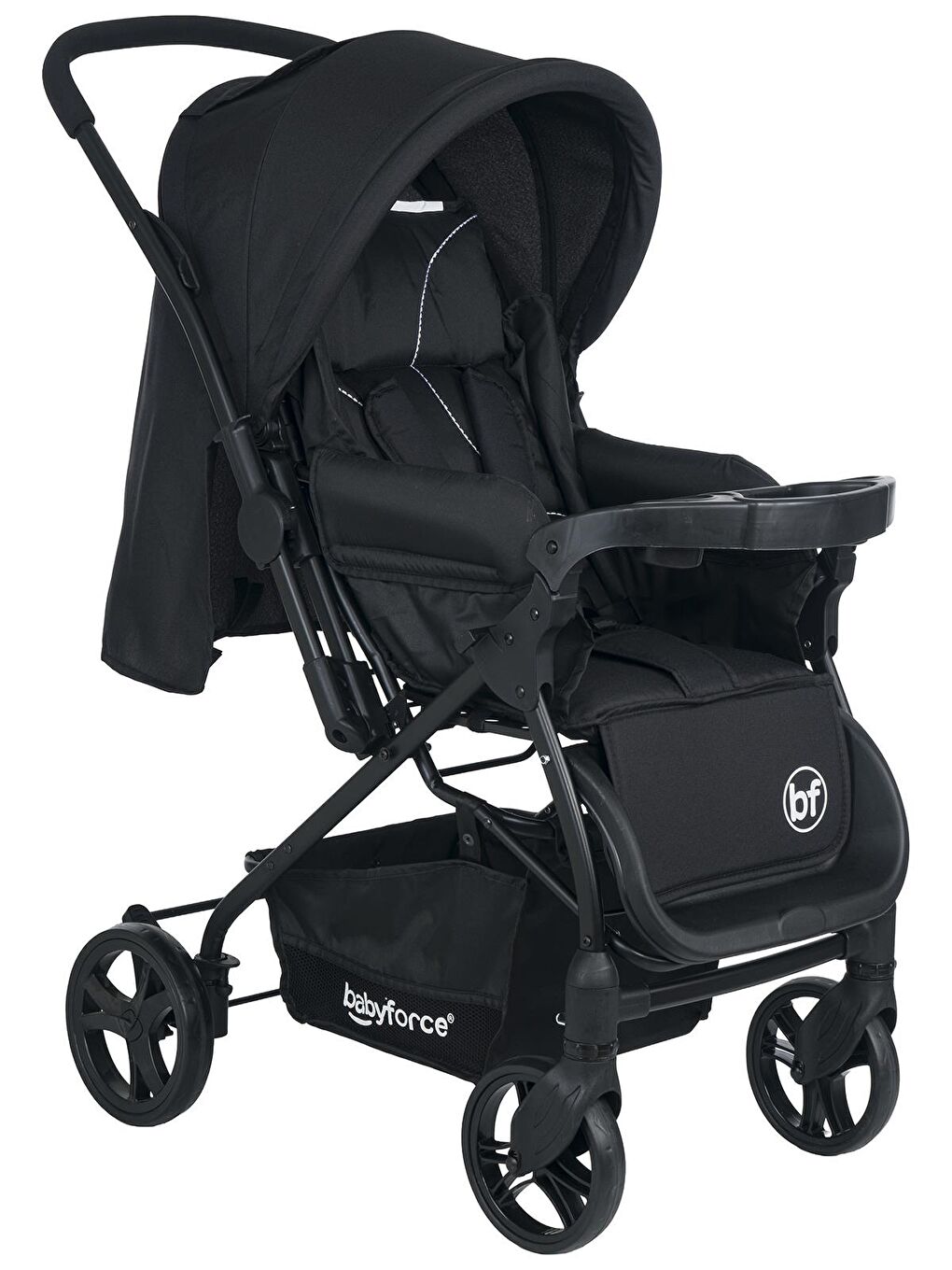 Bella Plus Çift Yönlü Bebek Arabası - Siyah Standart-10