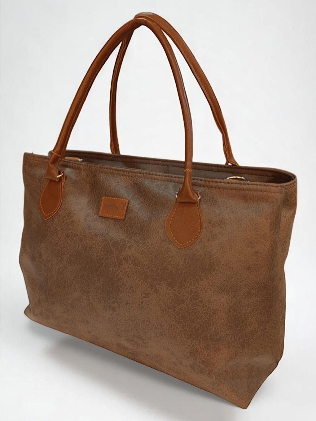 Deri Anne Bebek Omuz Çantası - Kahve Standart