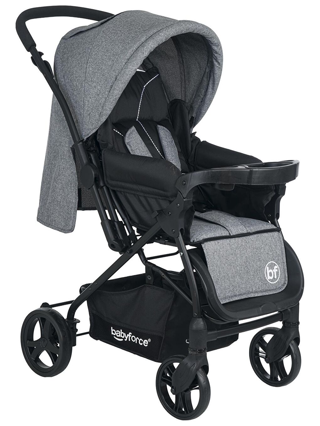 Bella Plus Çift Yönlü Bebek Arabası - Gri Standart-10