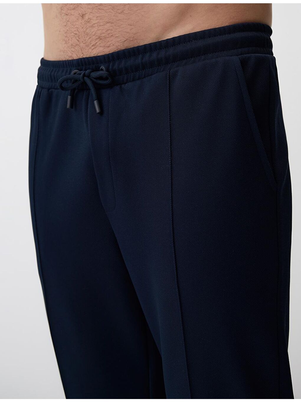 Jimmy Key Lacivert Beli Lastikli Unisex Örme Pantolon - 4