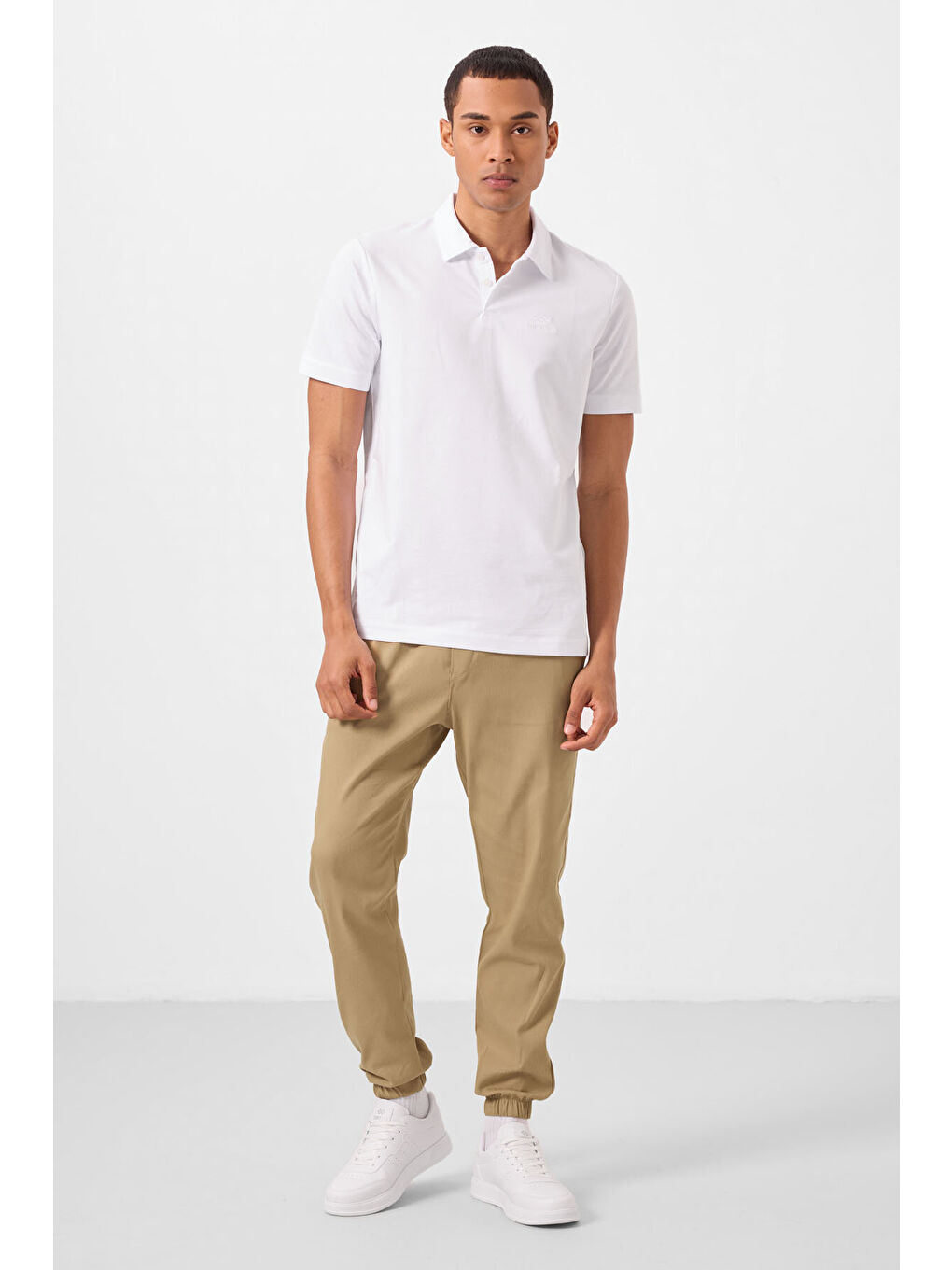 Standart Fit Basic Polo Yaka 3'lü Paket Siyah-Beyaz-Lacivert Erkek Tişört  87748-4