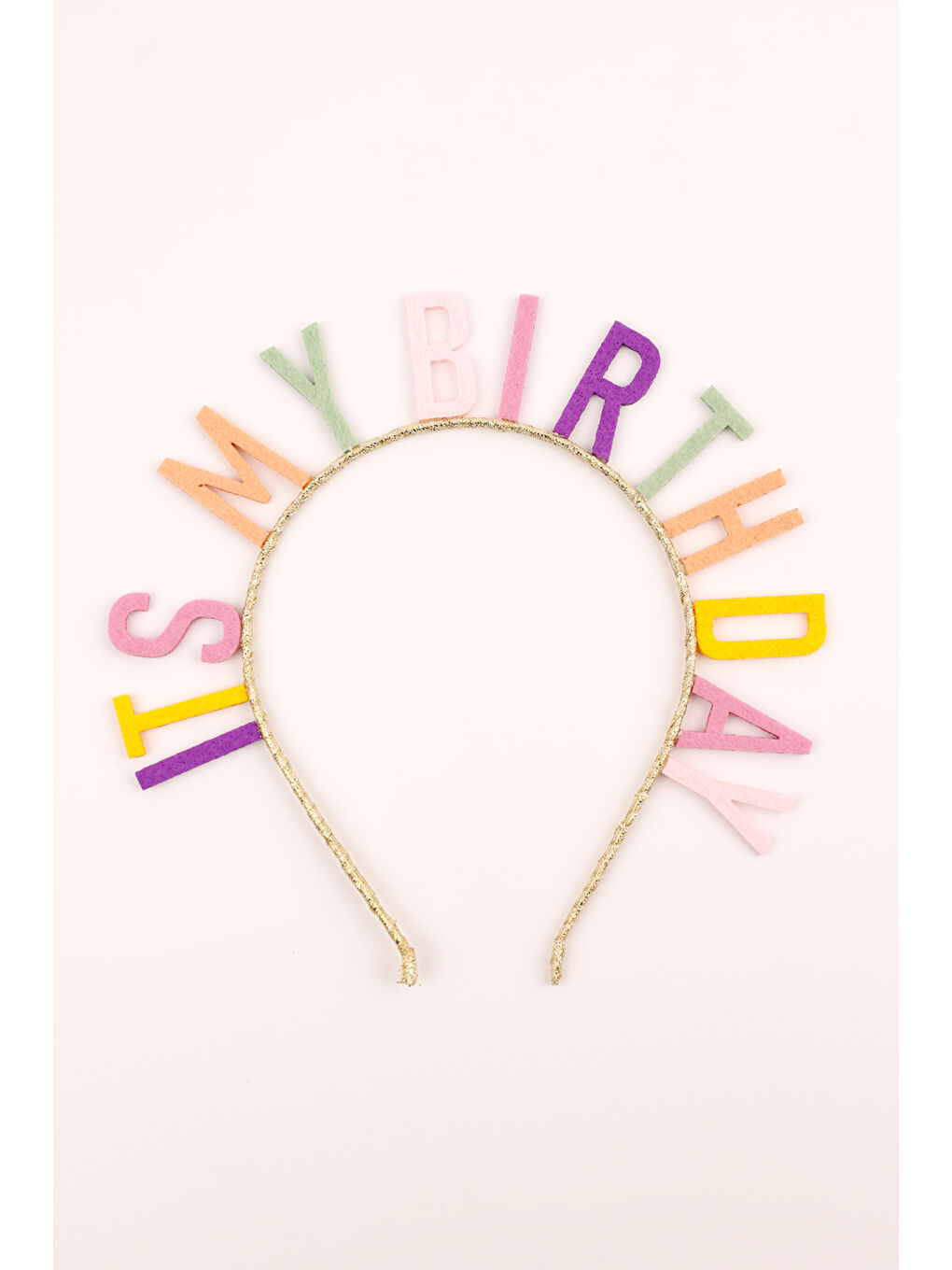 Karışık Çok Renkli Its My Birthday Kız Çocuk Taç-2