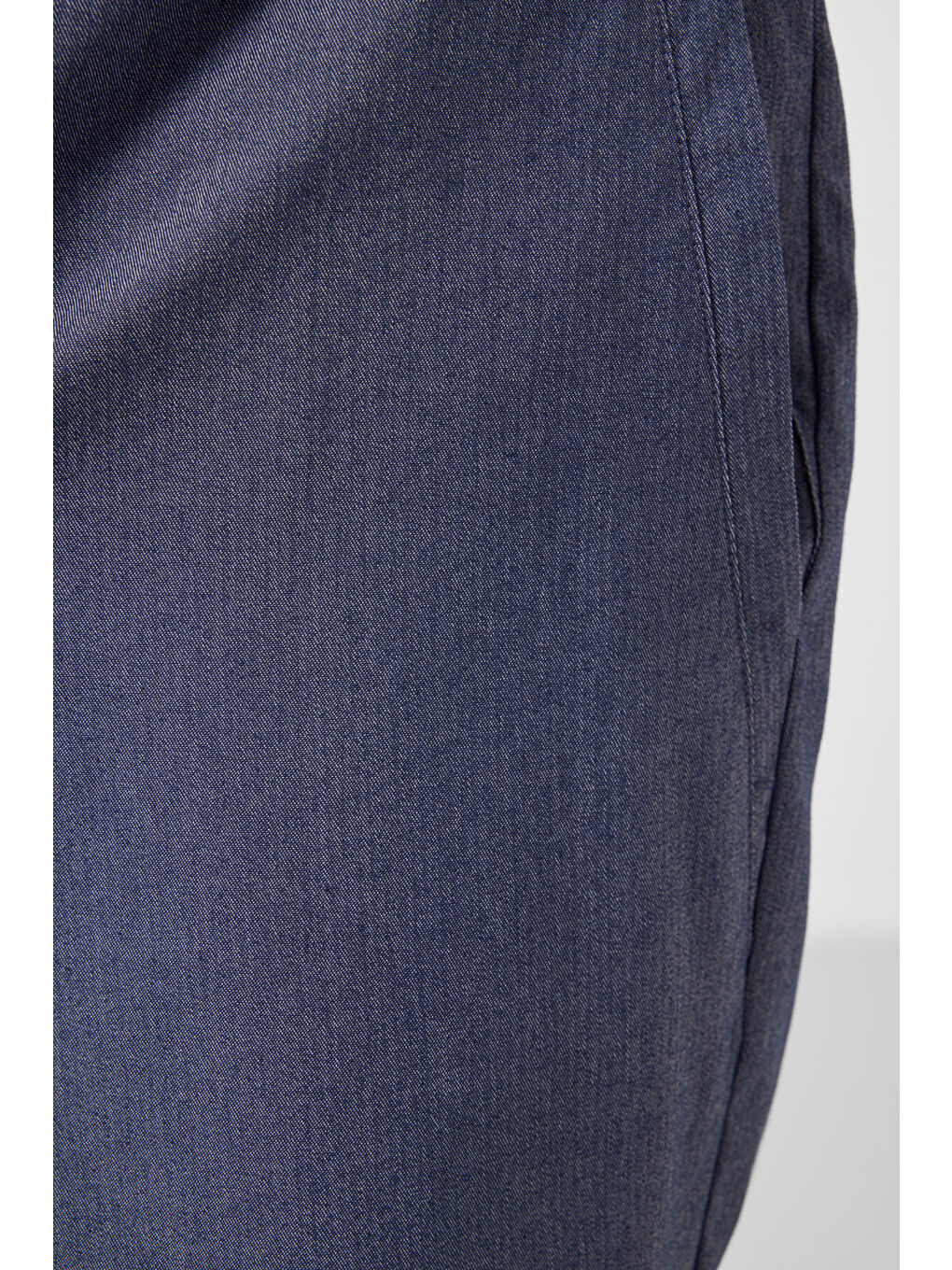 Jean Lacivert Standart Fit Dokuma Hafif Esnek Chino Erkek Şort   81292-2