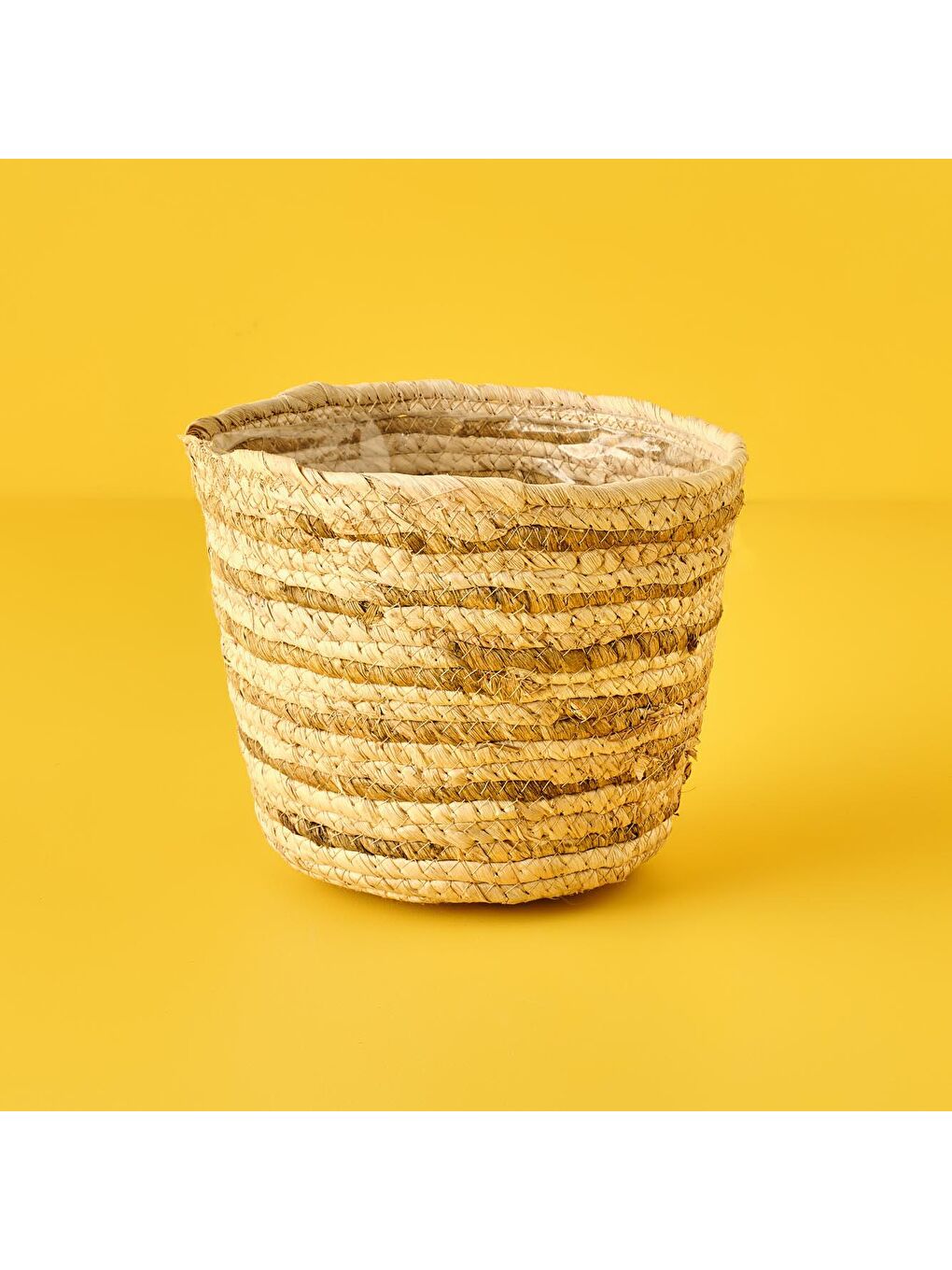 Bej Sedna Hasır Saksı Naturel