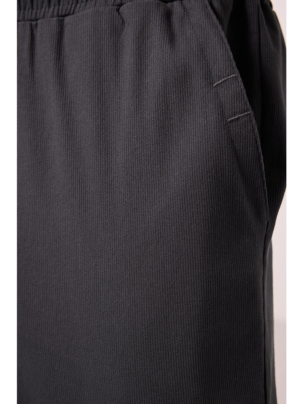 Antrasit Standart Fit Dokuma Hafif Esnek Chino  Erkek Pantolon - 82176-4