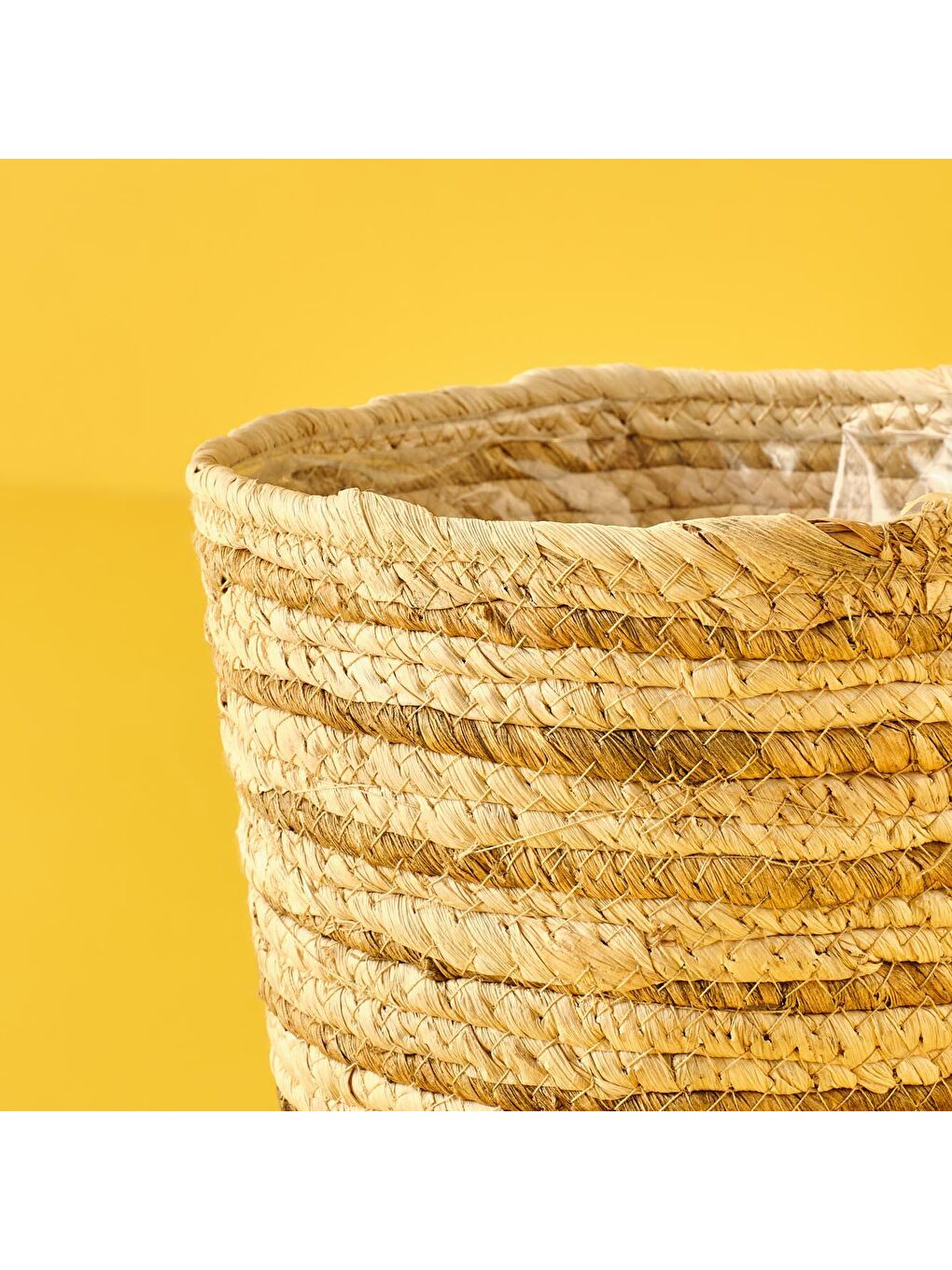 Bej Sedna Hasır Saksı Naturel-1