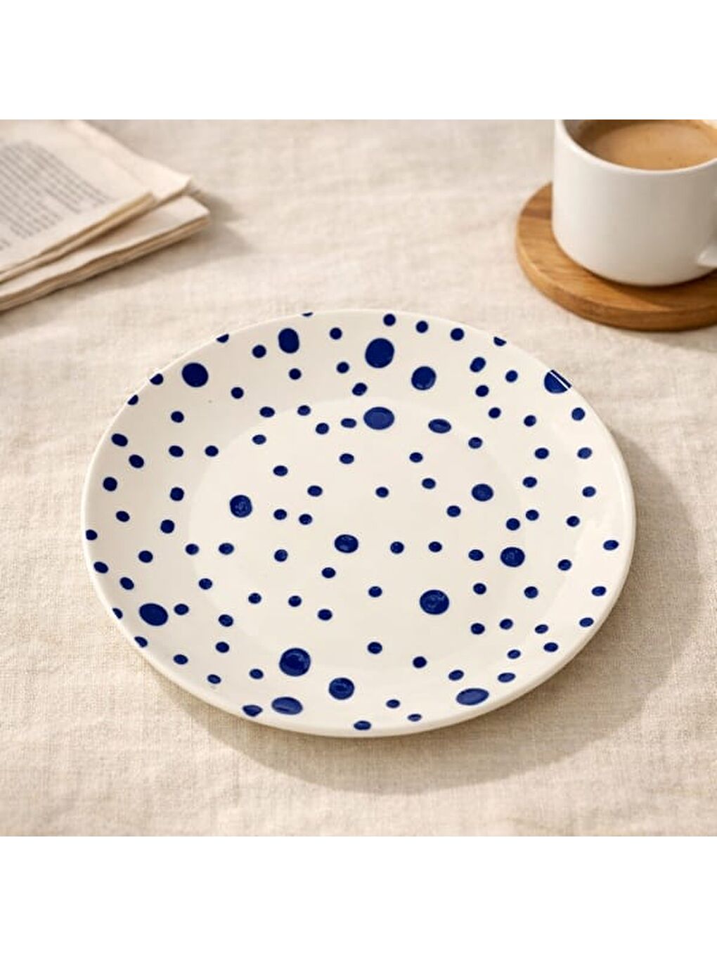 Salina Servis Tabağı - Mavi - 25 cm