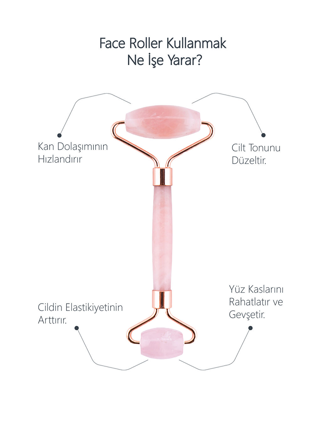 Pembe Kuvars Face Roller Ve Ametist Kalp Gua Sha Yüz Masaj Aleti Seti Değerli Doğaltaş Sertifikalı-3
