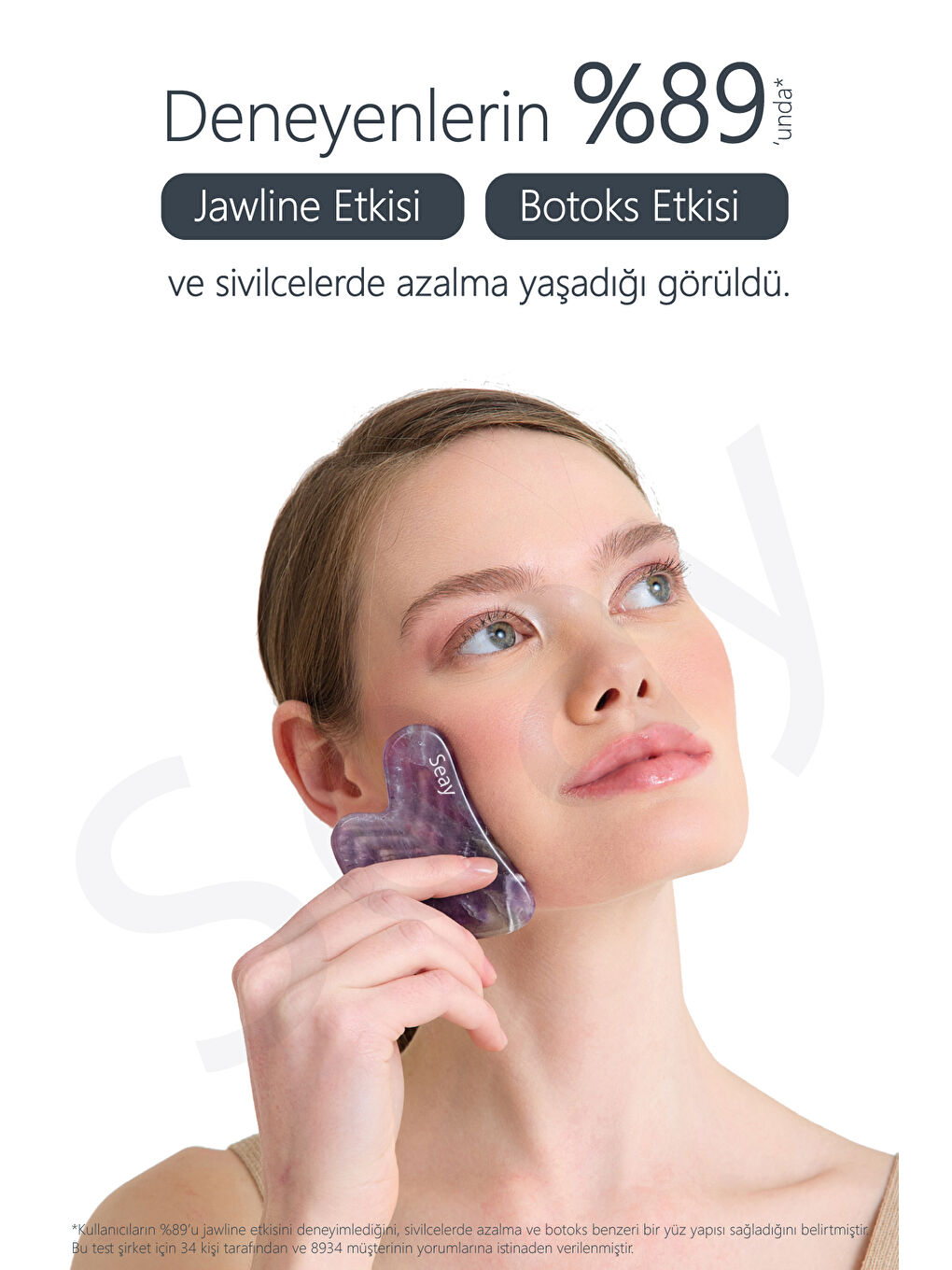 Ametist Taşı Kalp Gua Sha Yüz Masaj Aleti Değerli Doğal Taş Sertifikalı-1