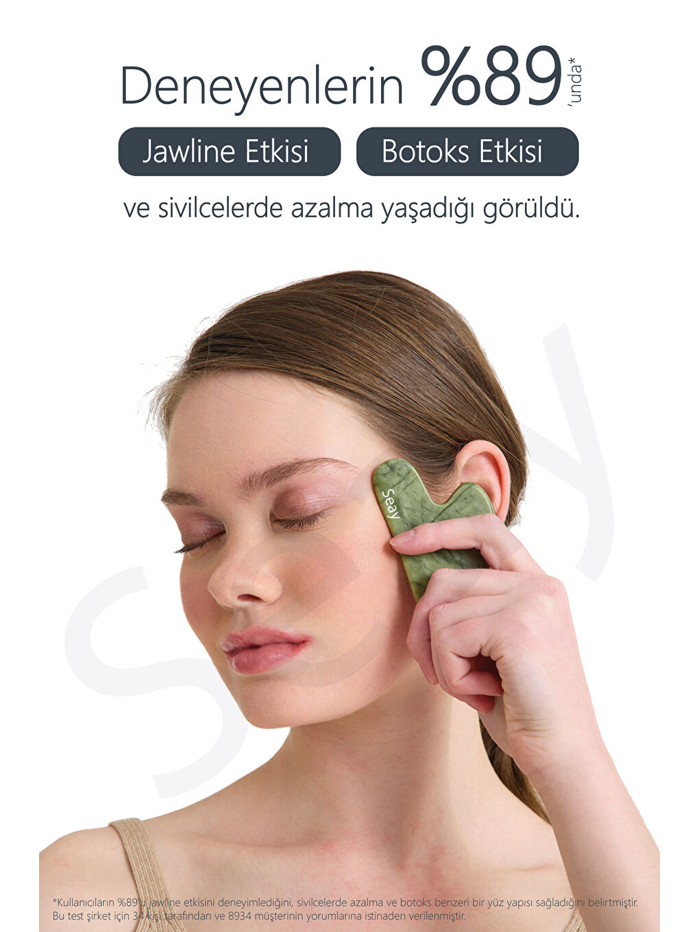 Yeşim Taşı (JADE) Kalp Gua Sha Yüz Masaj Aleti Değerli Doğal Taş Sertifikalı-1