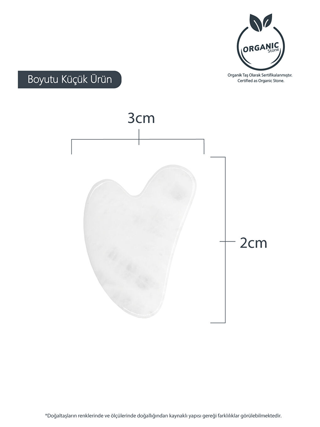Kristal Kuvars Kalp Gua Sha Yüz Masaj Aleti Değerli Doğal Taş Sertifikalı-4